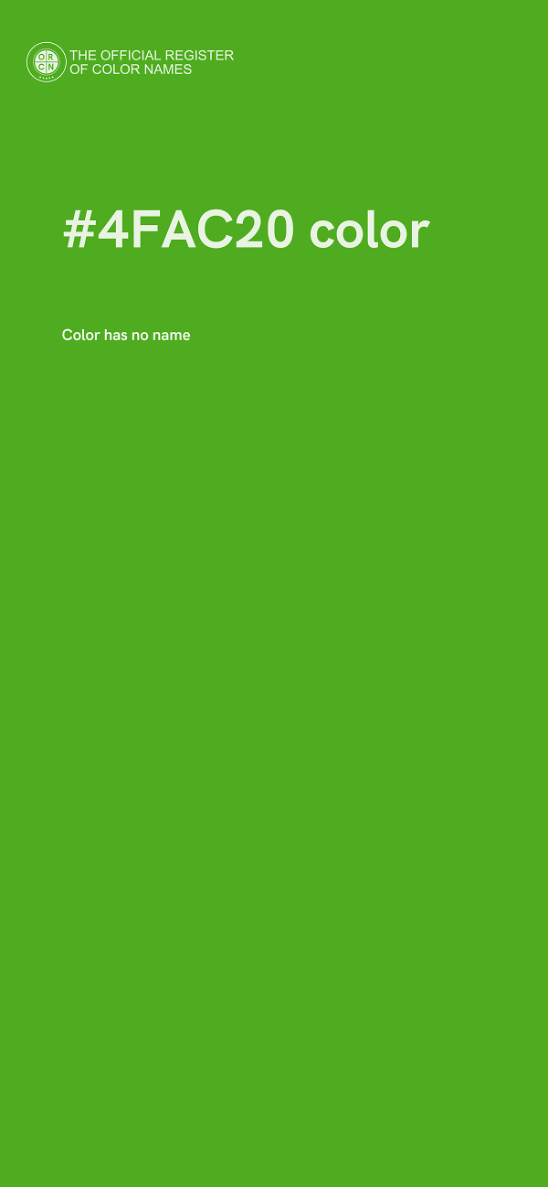 #4FAC20 color image