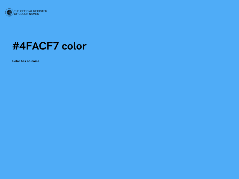 #4FACF7 color image