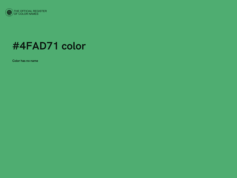 #4FAD71 color image