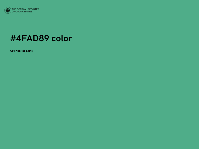 #4FAD89 color image