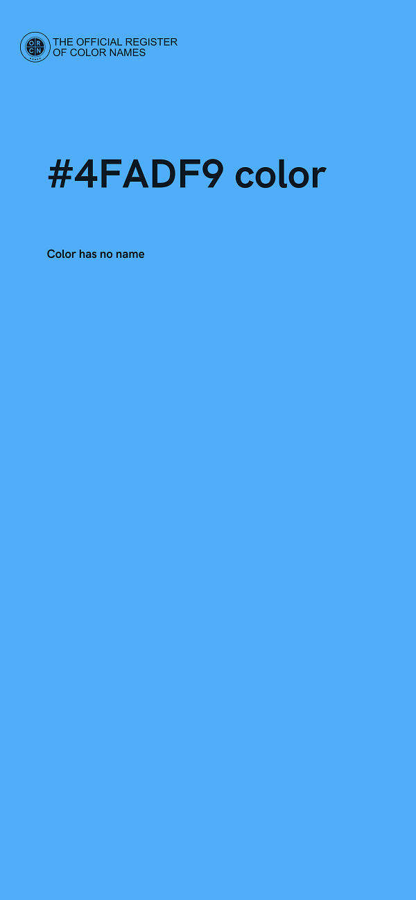 #4FADF9 color image