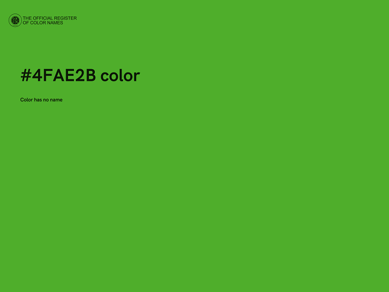 #4FAE2B color image