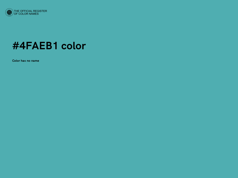 #4FAEB1 color image