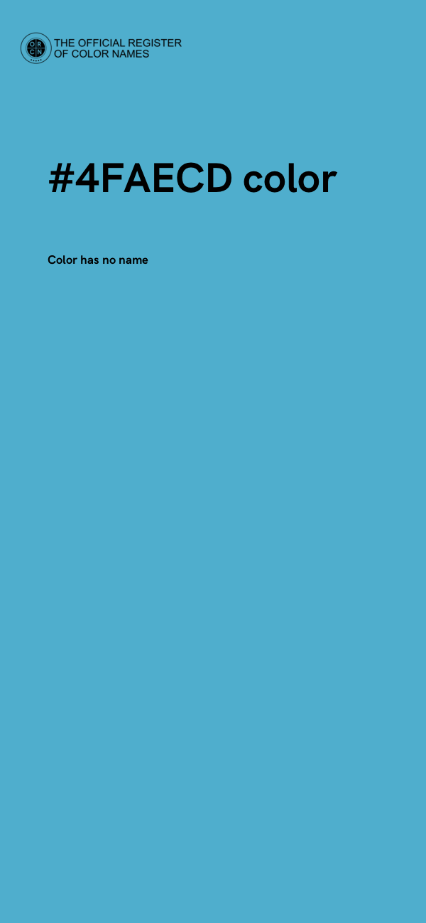 #4FAECD color image