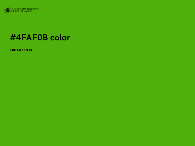 #4FAF0B color image