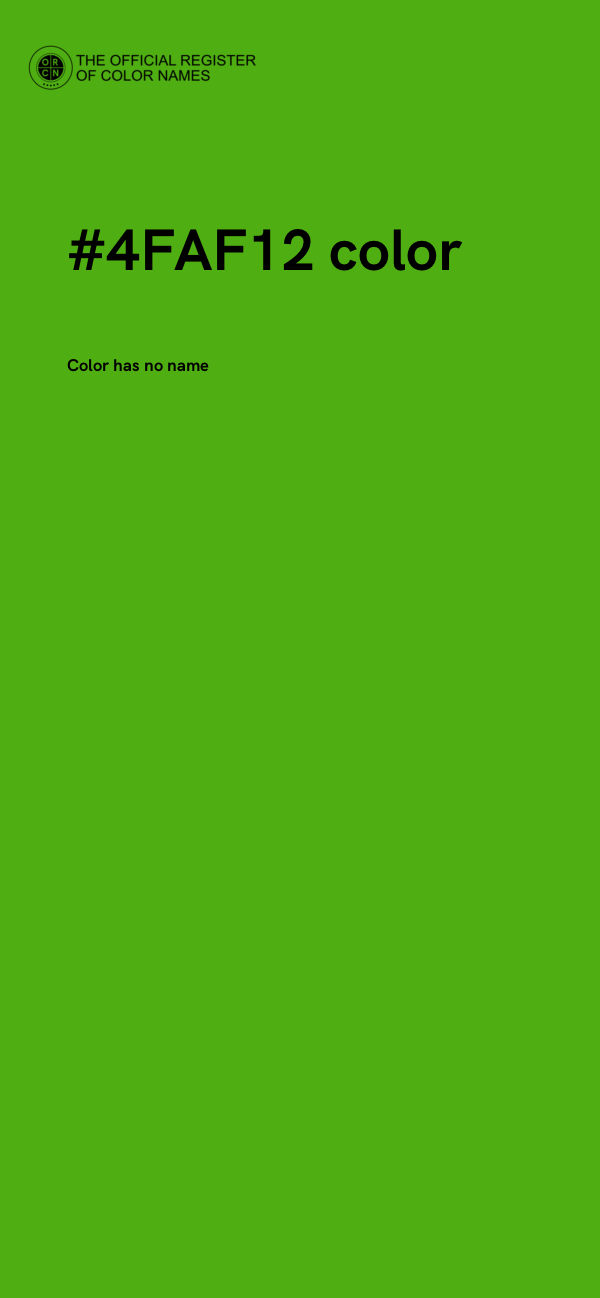 #4FAF12 color image