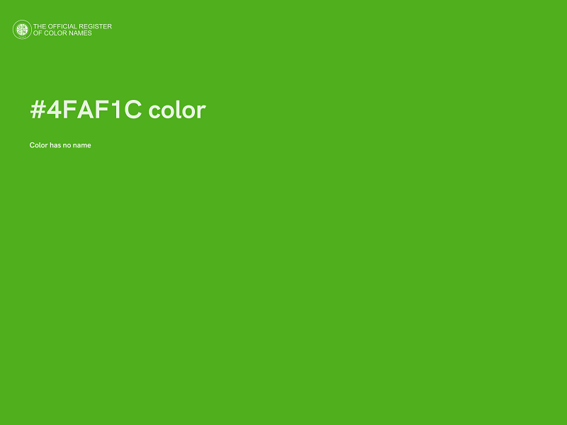 #4FAF1C color image