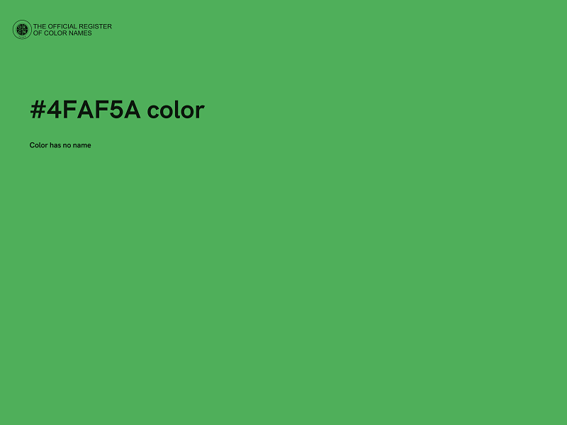 #4FAF5A color image