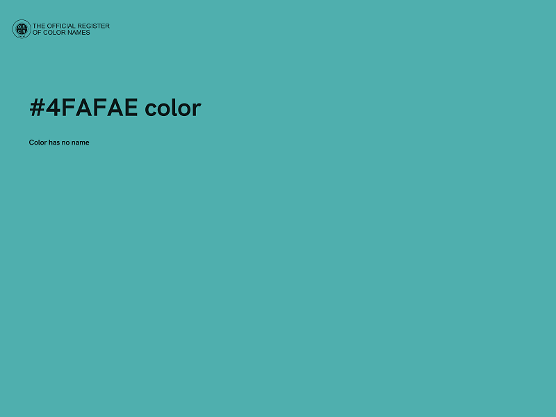 #4FAFAE color image