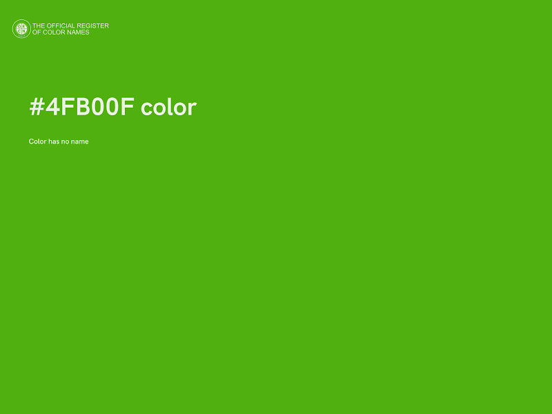 #4FB00F color image