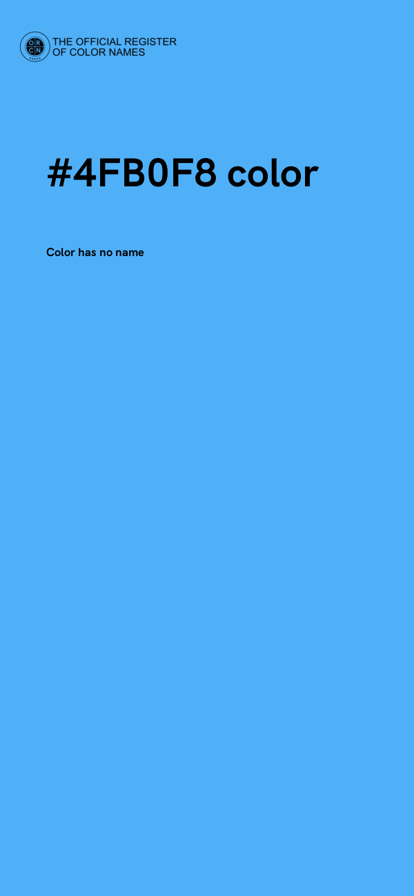 #4FB0F8 color image