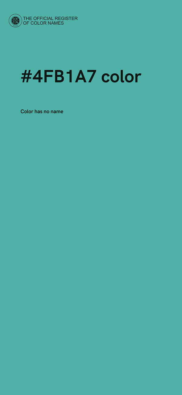 #4FB1A7 color image