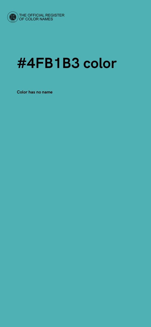#4FB1B3 color image