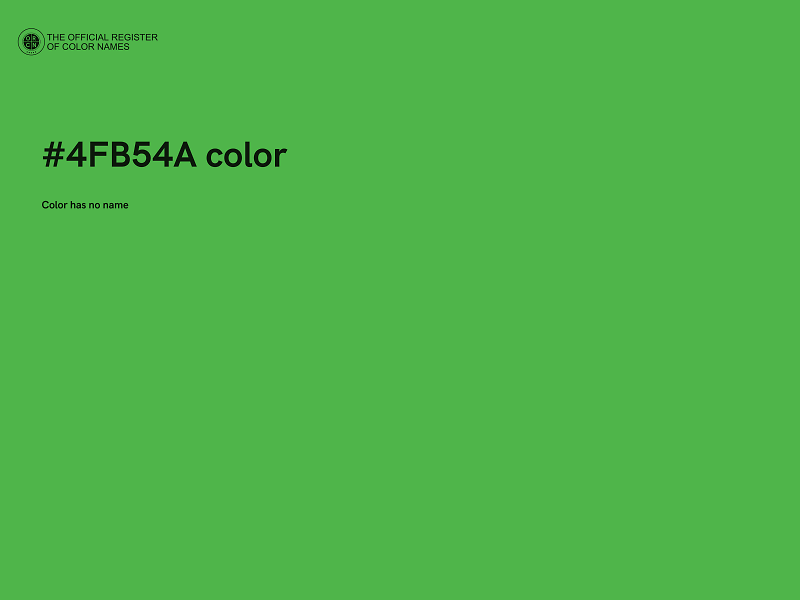 #4FB54A color image
