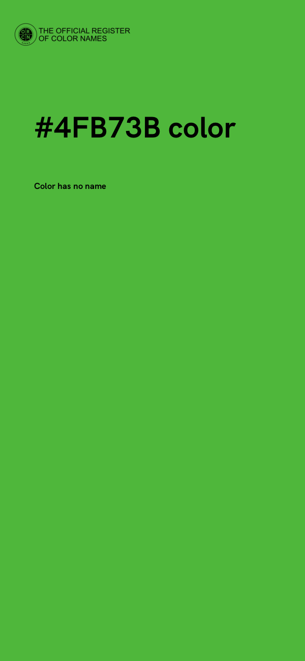 #4FB73B color image