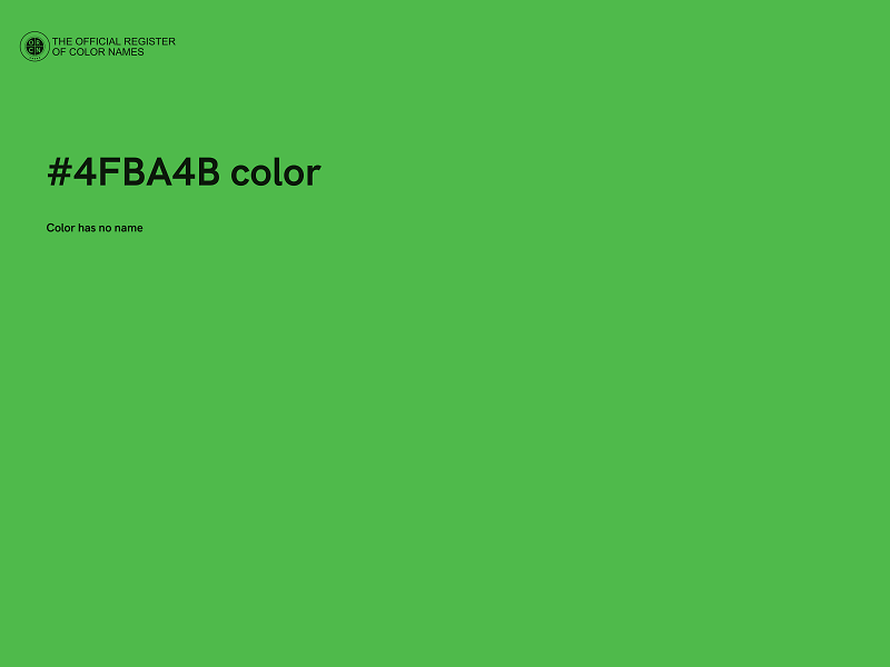 #4FBA4B color image