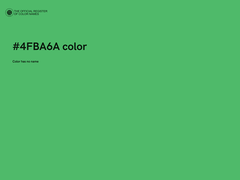 #4FBA6A color image