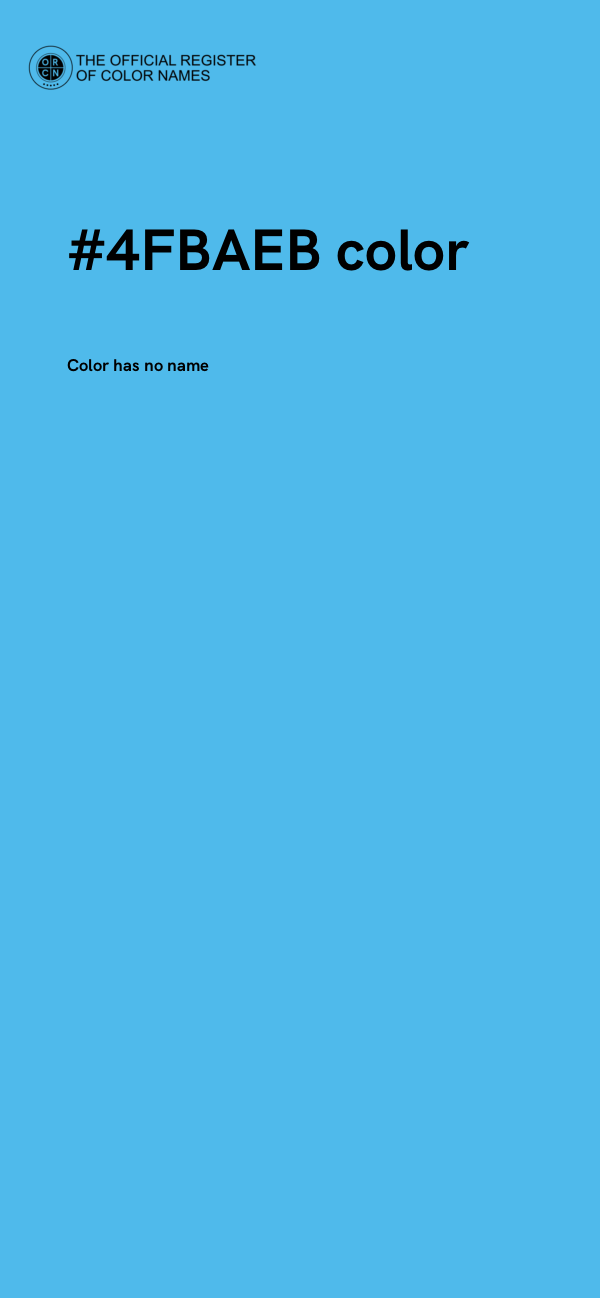 #4FBAEB color image