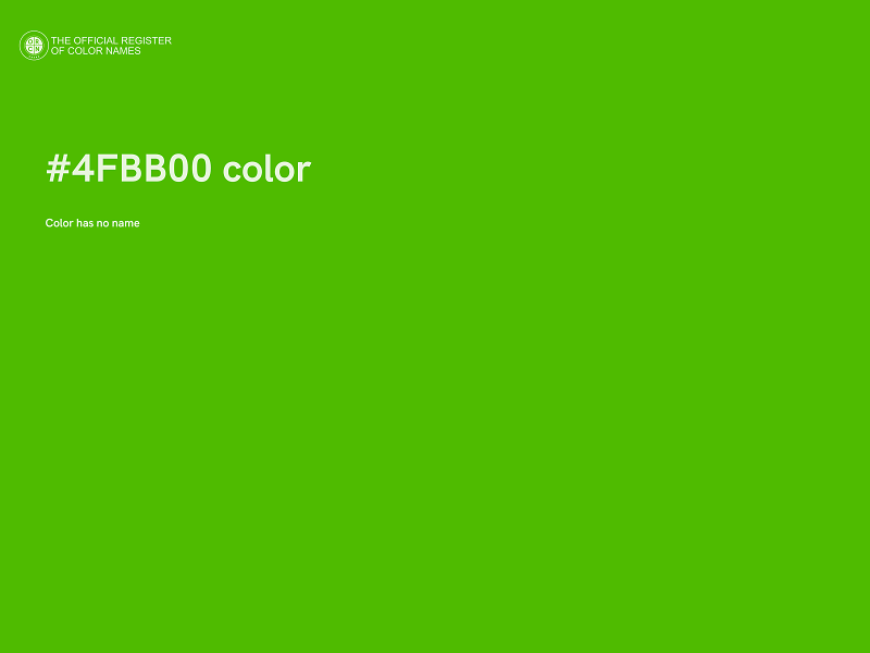 #4FBB00 color image