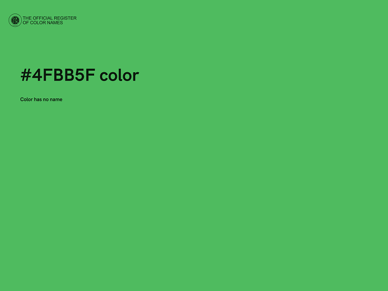 #4FBB5F color image