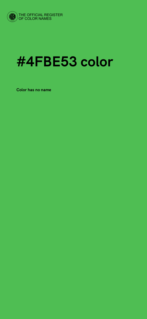 #4FBE53 color image