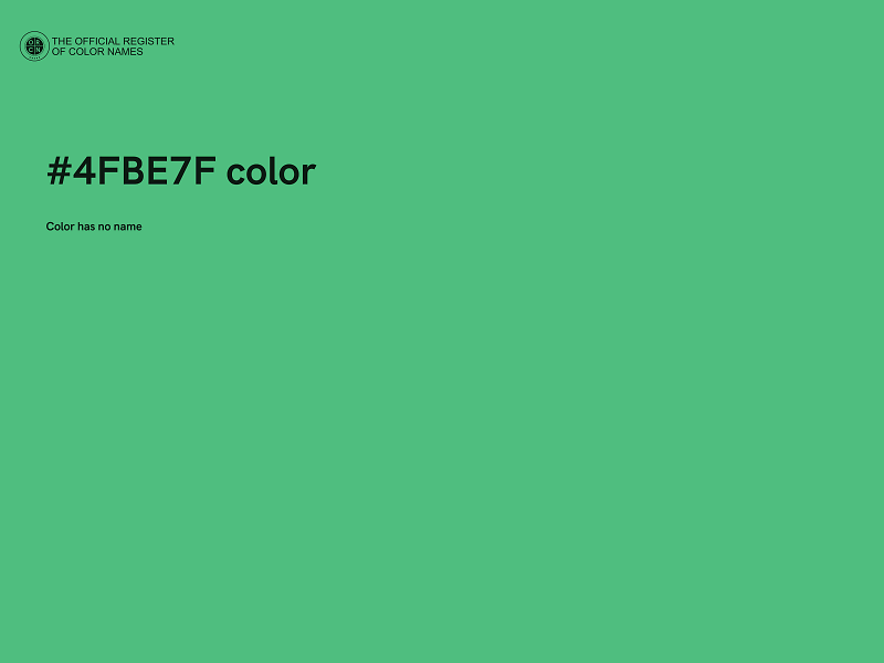 #4FBE7F color image