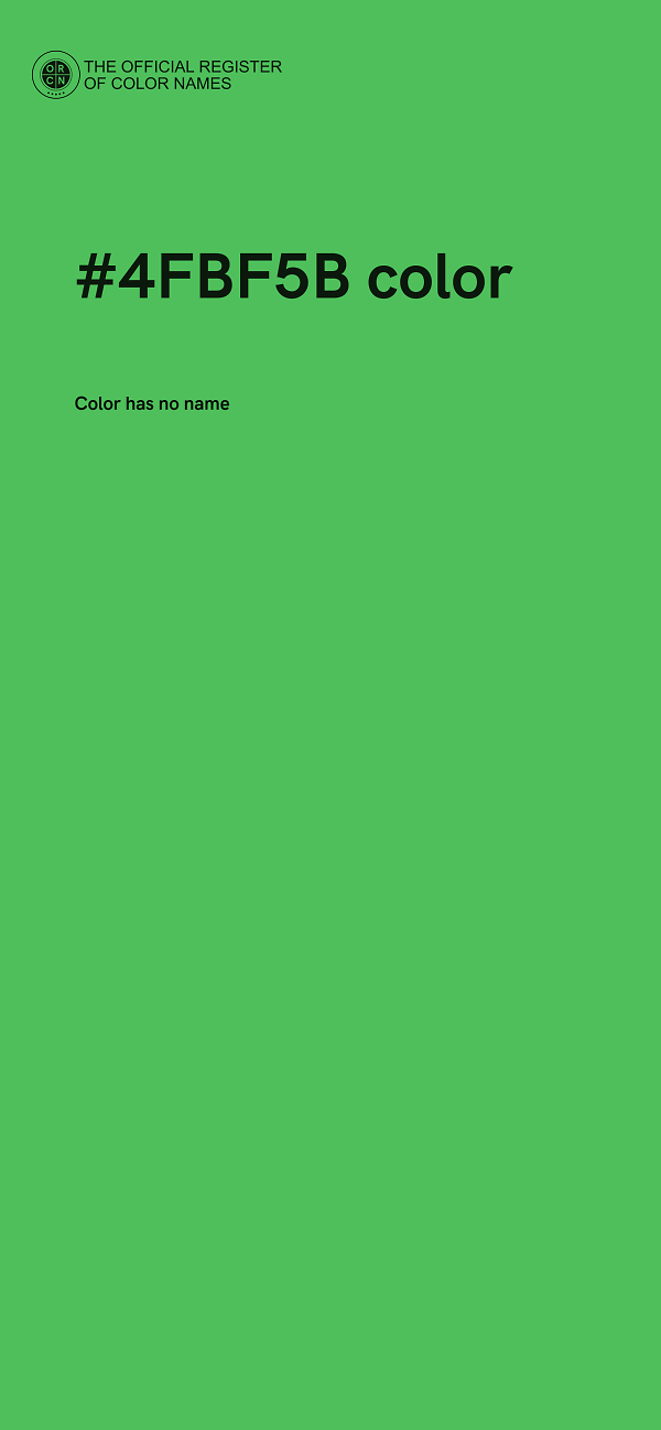 #4FBF5B color image
