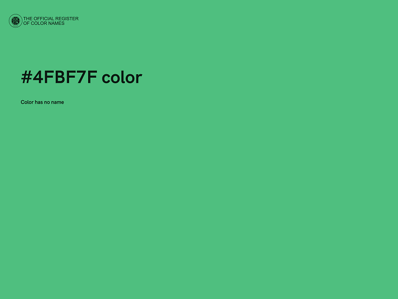 #4FBF7F color image