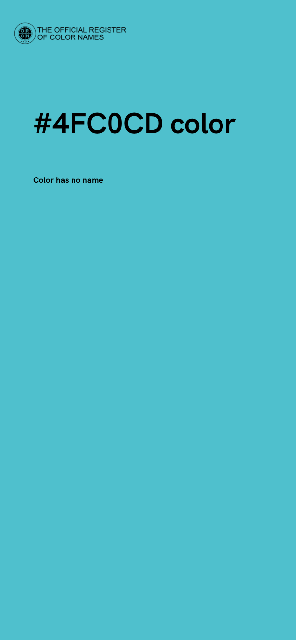 #4FC0CD color image