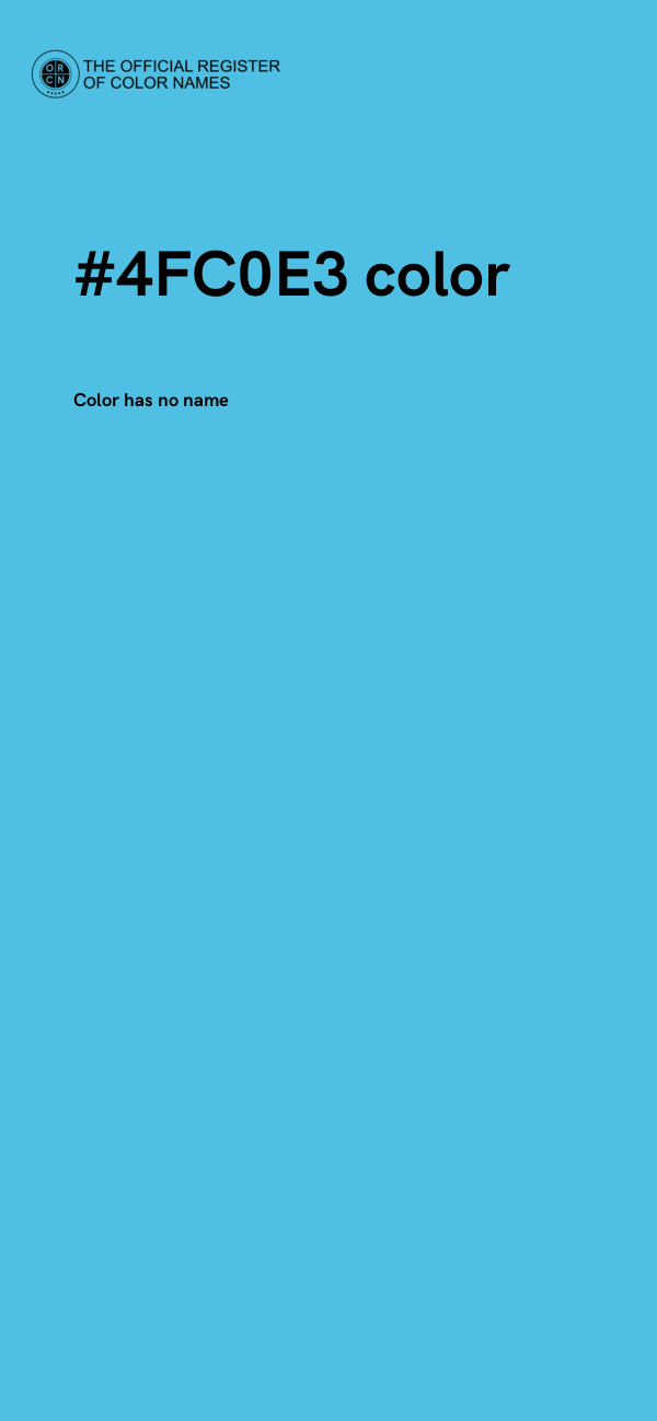 #4FC0E3 color image