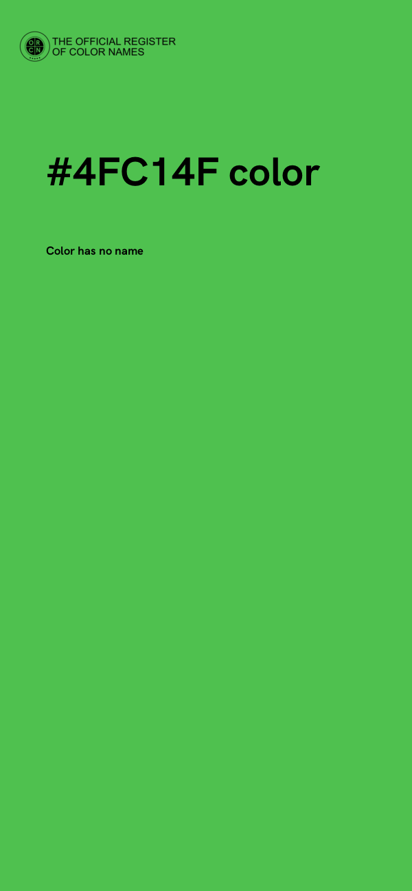 #4FC14F color image