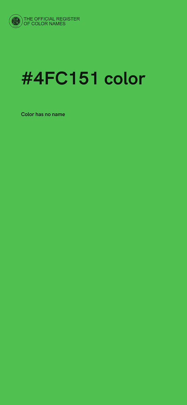 #4FC151 color image