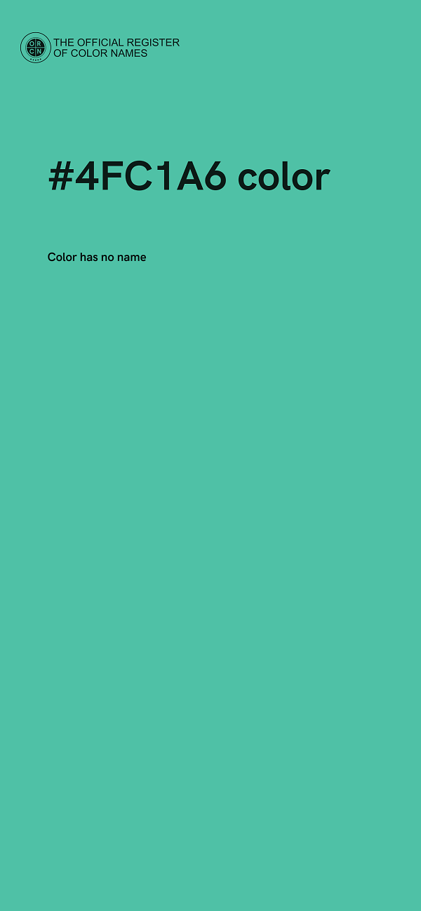 #4FC1A6 color image