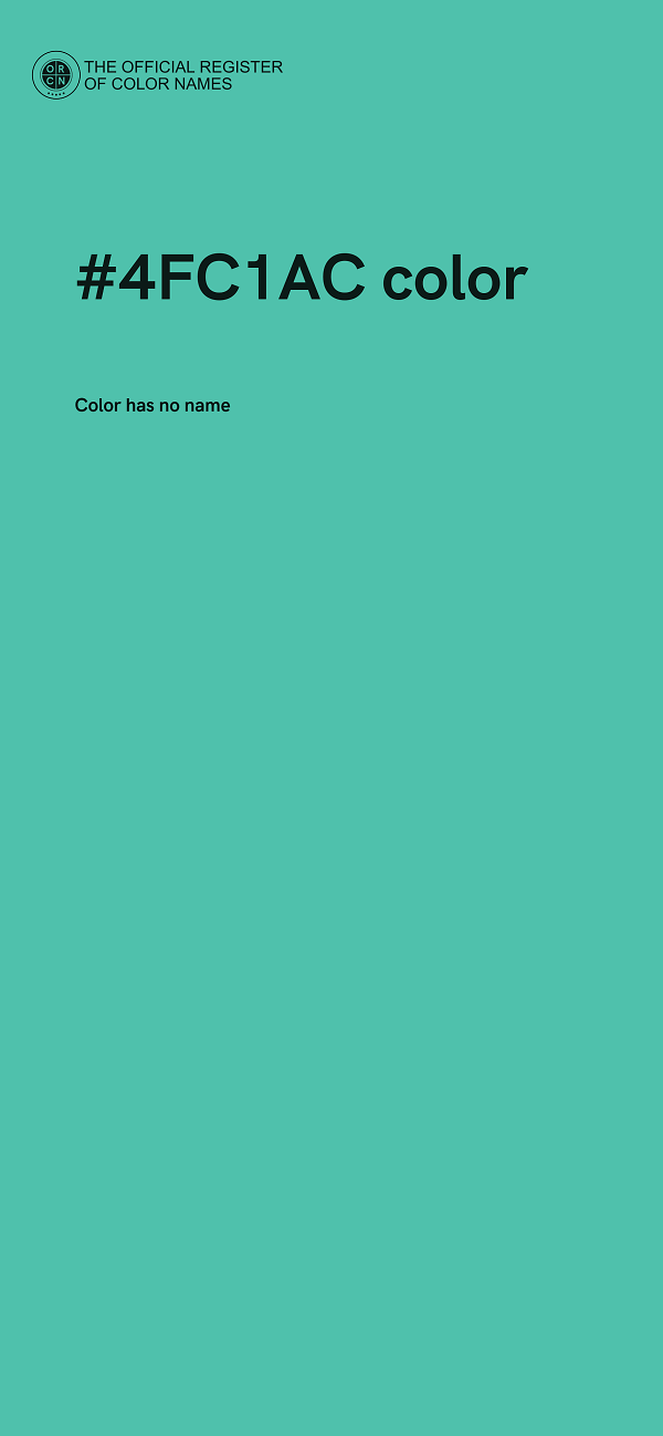 #4FC1AC color image