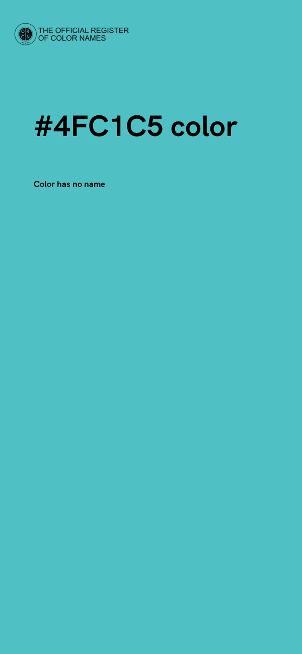#4FC1C5 color image