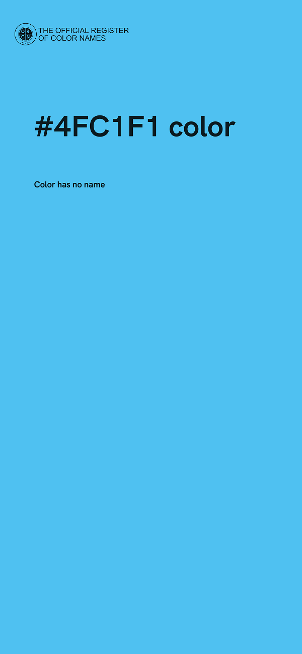 #4FC1F1 color image