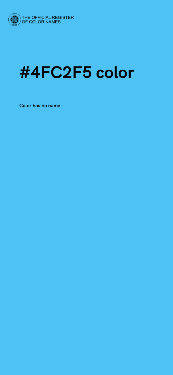 #4FC2F5 color image