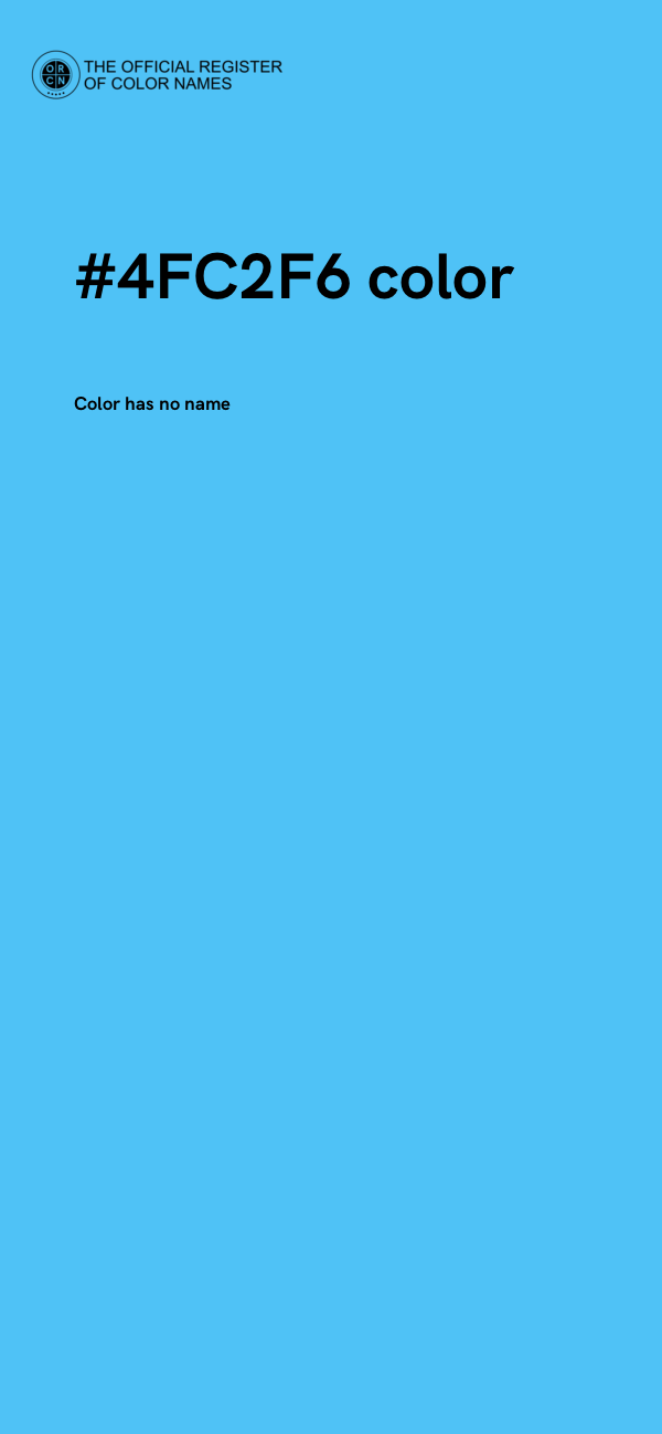 #4FC2F6 color image