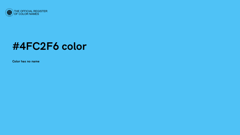 #4FC2F6 color image
