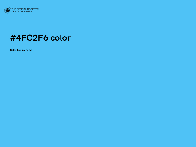 #4FC2F6 color image