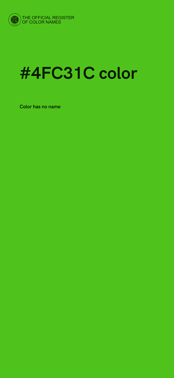 #4FC31C color image