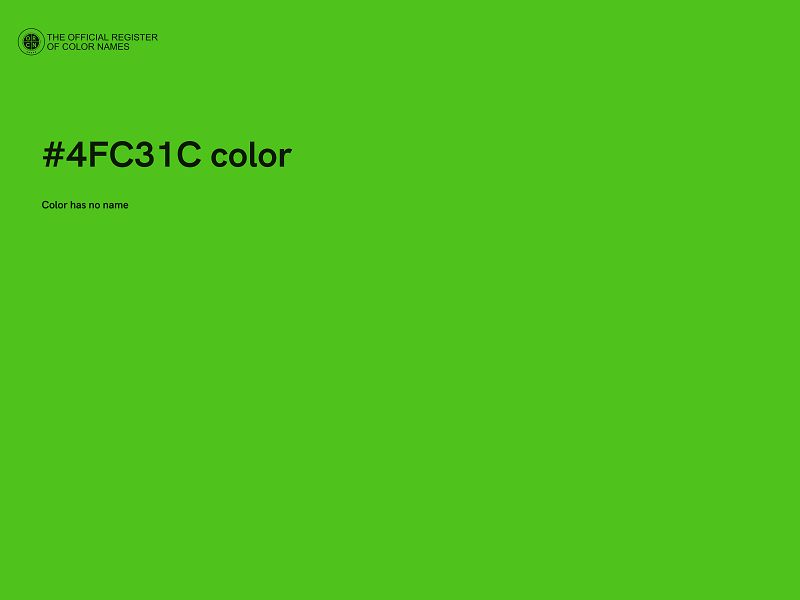 #4FC31C color image