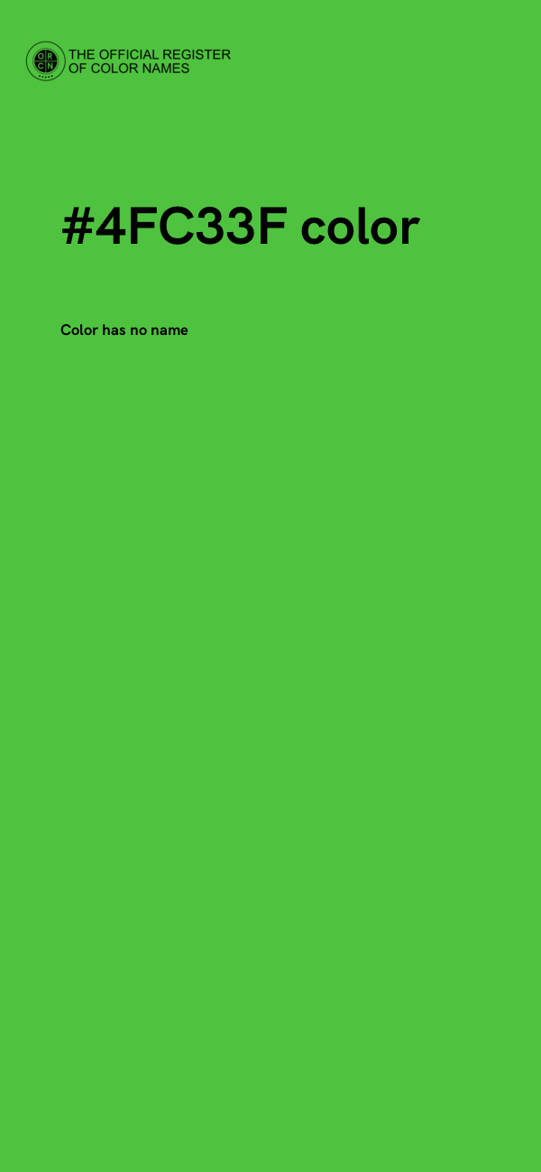 #4FC33F color image