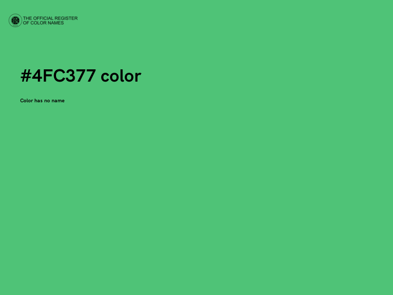 #4FC377 color image