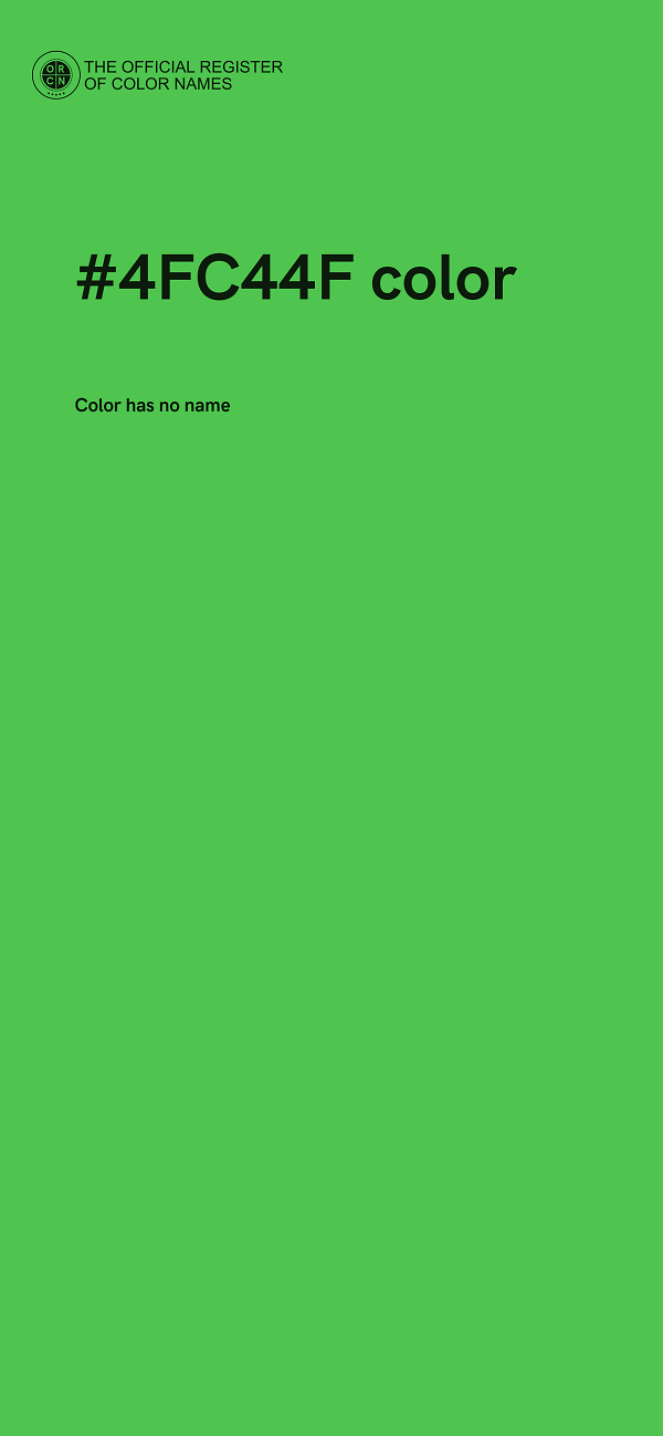 #4FC44F color image