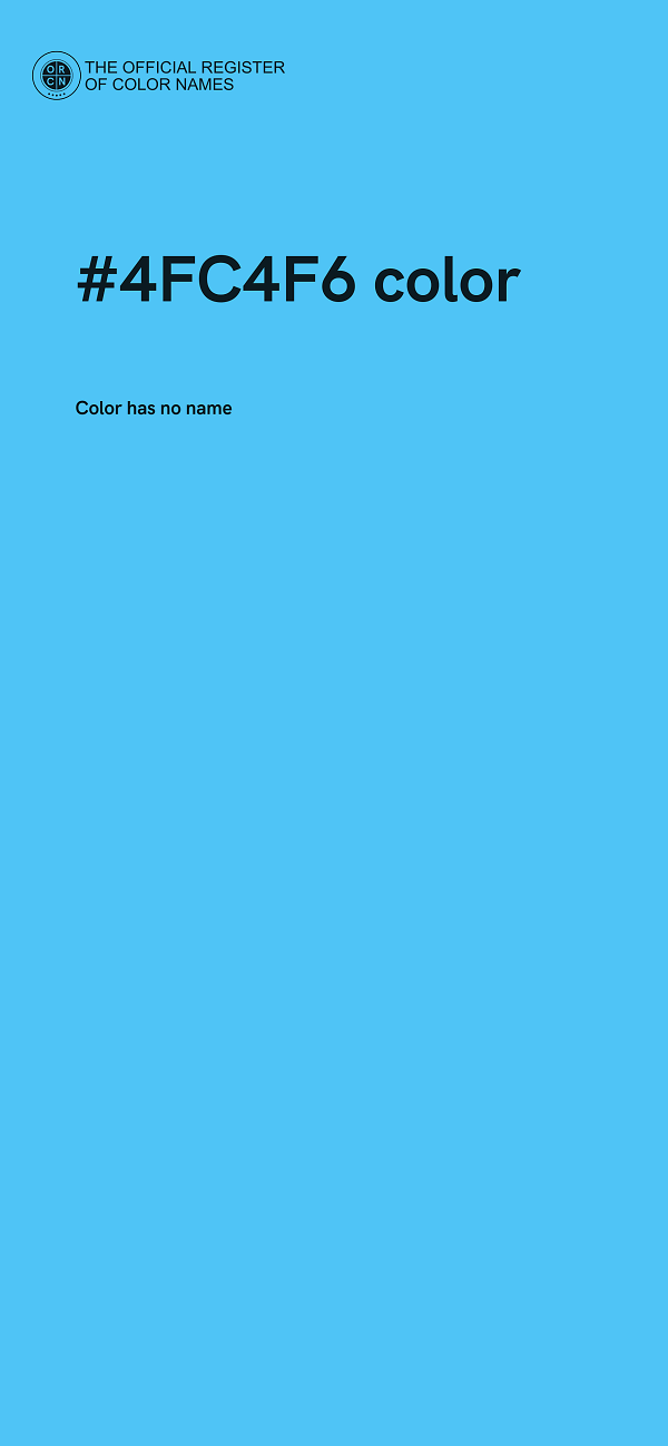 #4FC4F6 color image