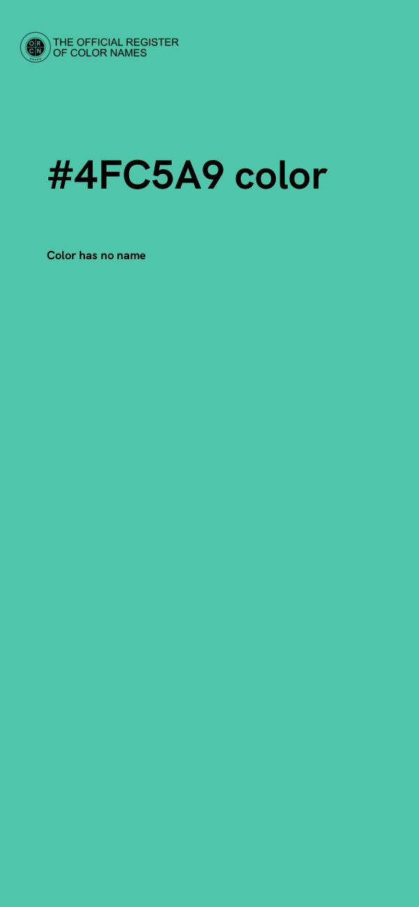 #4FC5A9 color image