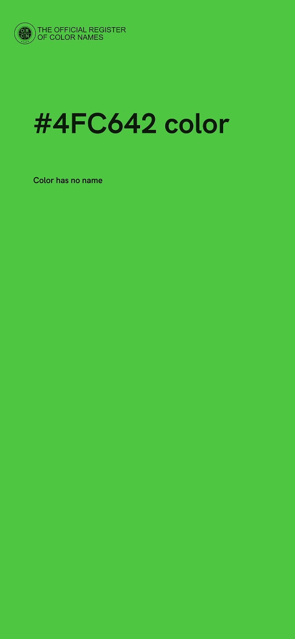 #4FC642 color image