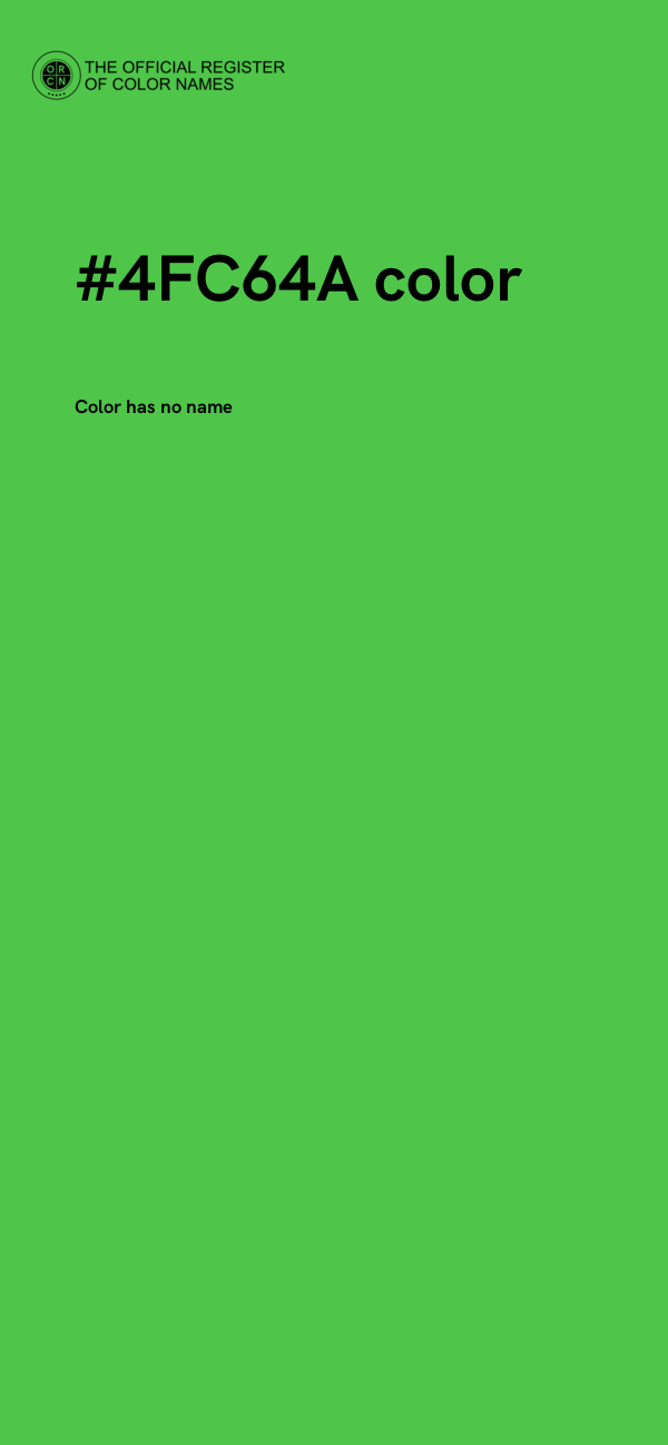#4FC64A color image
