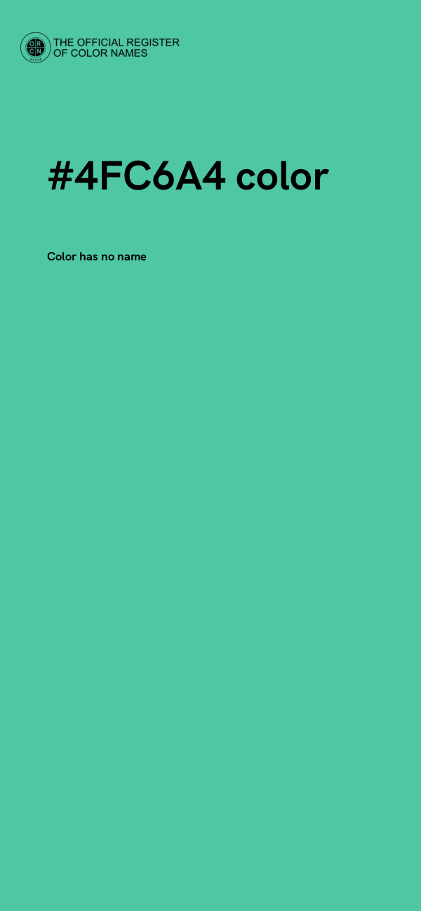 #4FC6A4 color image